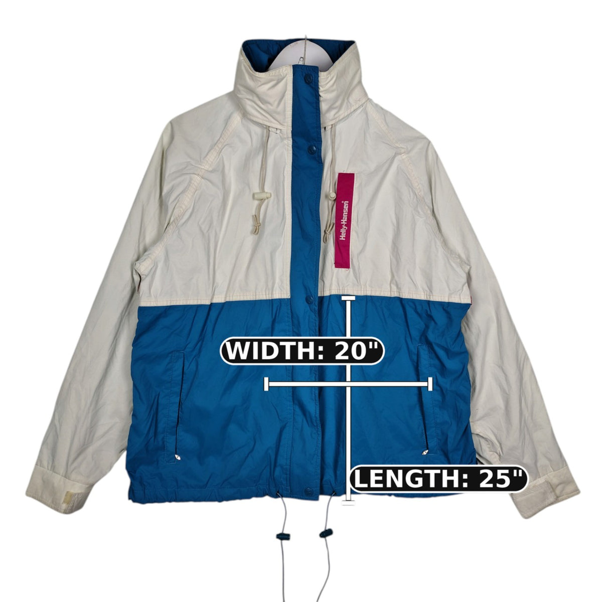 Helly Hansen Colorblock Windbreaker Jacket – White, Blue & Pink