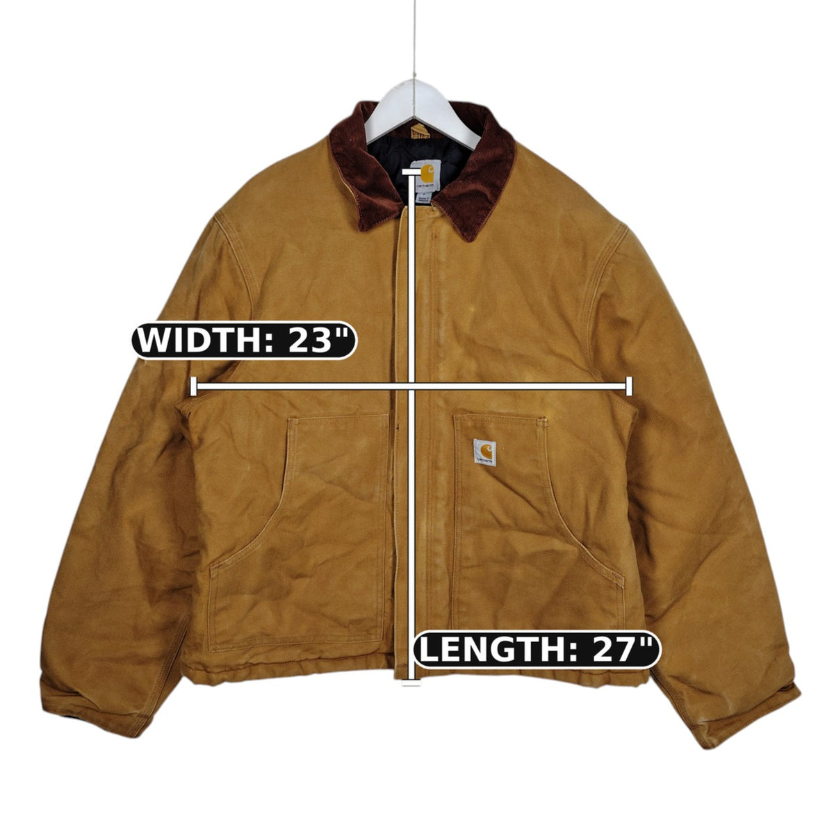 Carhartt J002 Insulated Duck Work Jacket – Brown