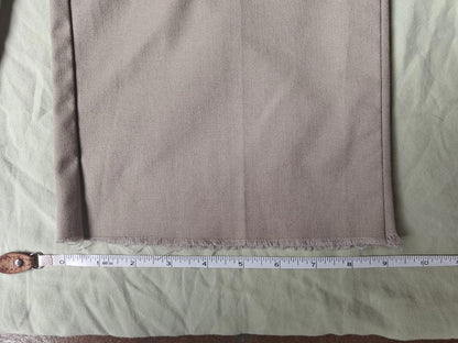 Khaki Flat Front Cargo Pants (Cropped)