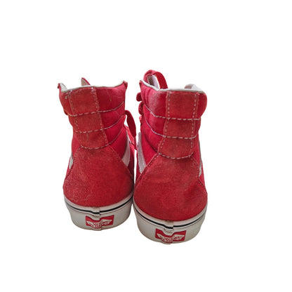 Sk8-Hi Red Suede High Top Skate Sneakers