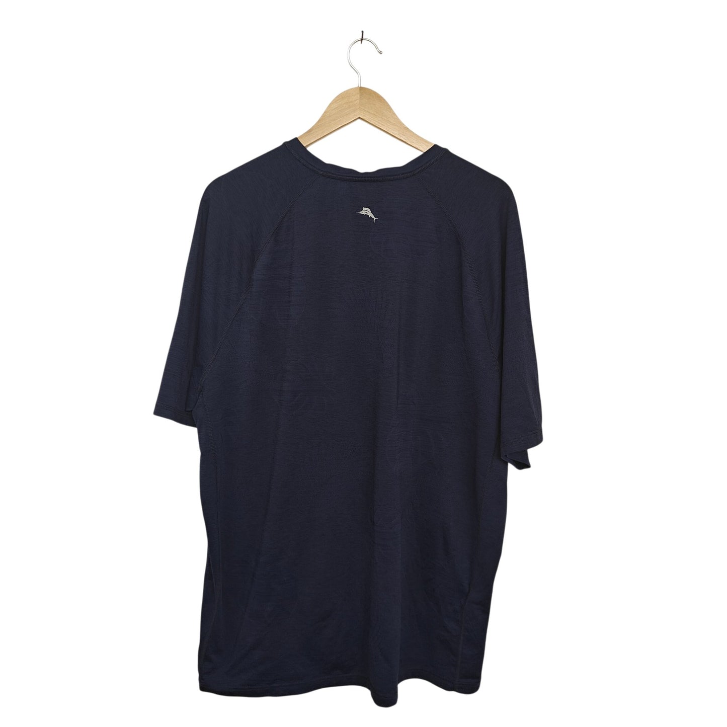 IslandZone Blue Palm Print Performance V-Neck Shirt