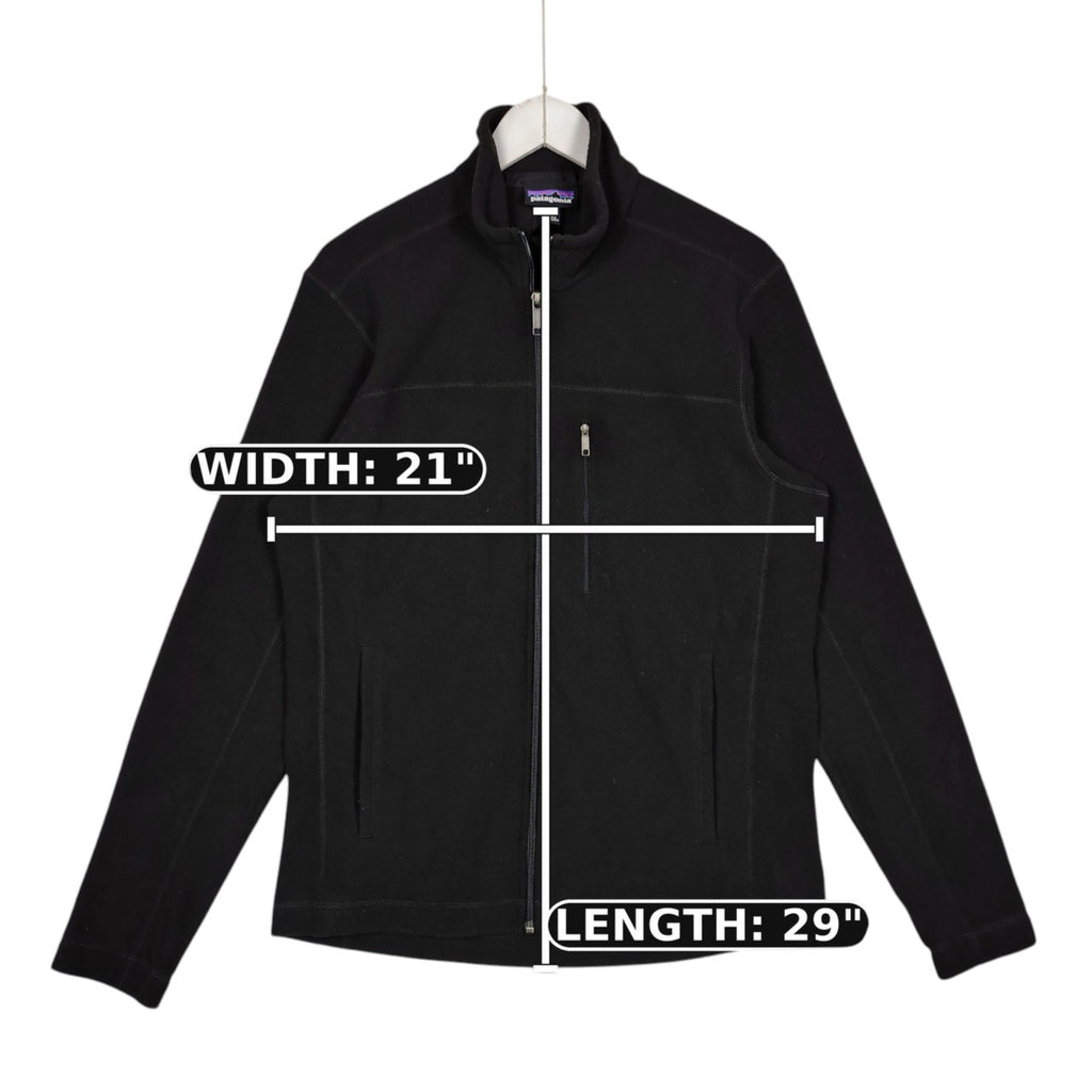 Patagonia Micro D Black Full-Zip Fleece Jacket – Men’s Medium