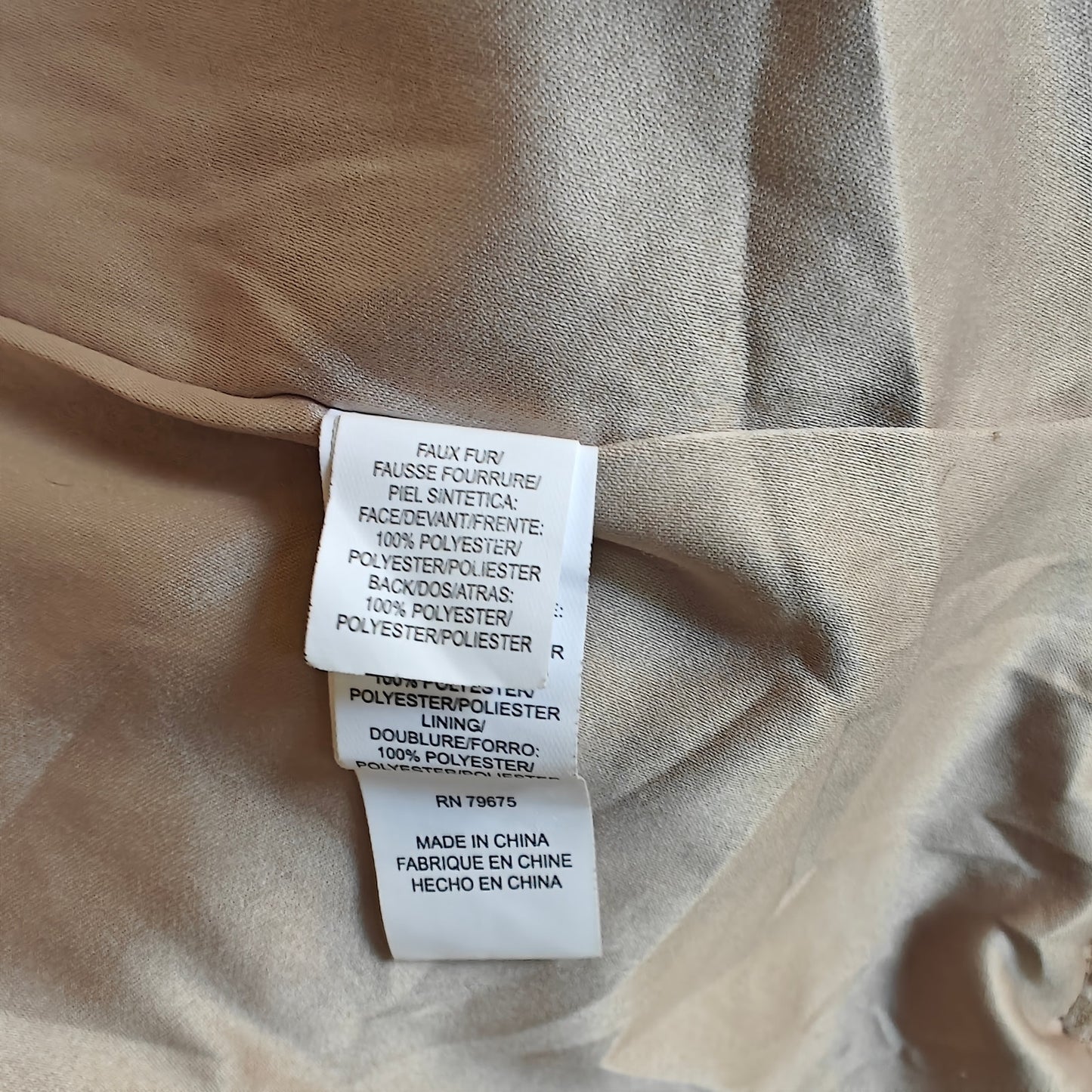 Tan Lucky Brand Teddy Sherpa Coat