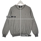 Polo Ralph Lauren Gray Pima Cotton Crewneck Sweater – Men’s Large