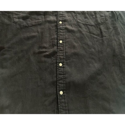 Black Corduroy Button Down Shirt