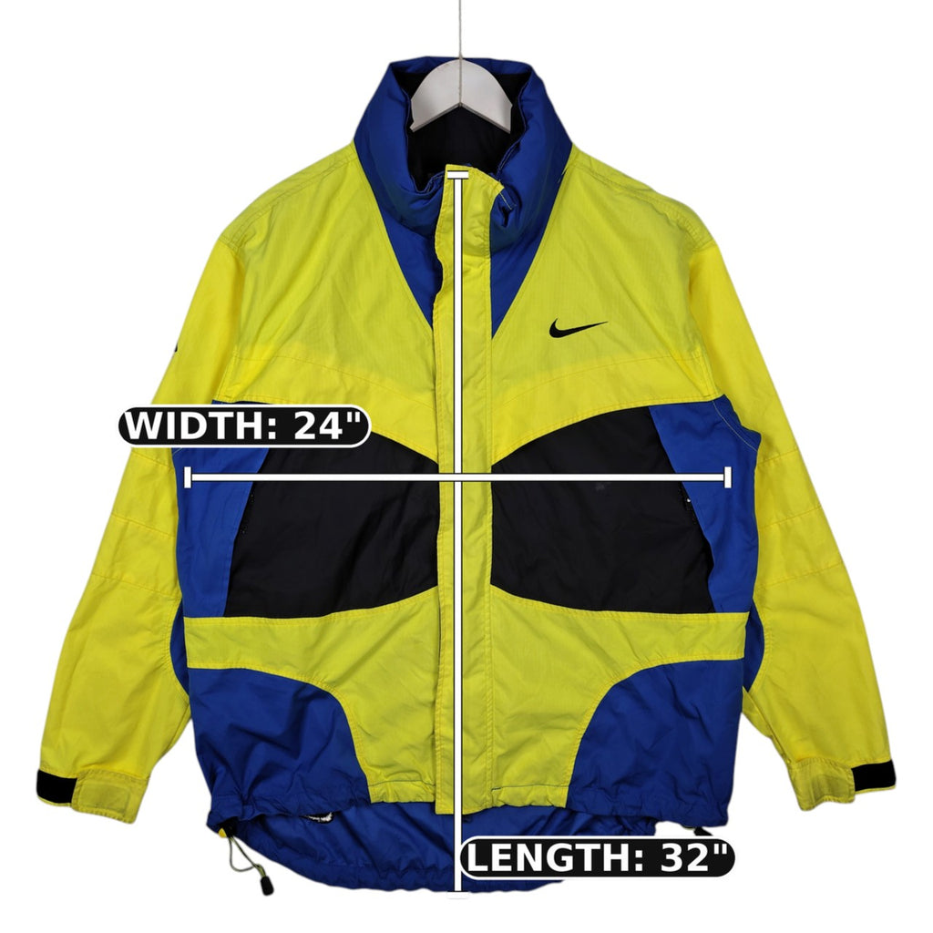 Nike ACG Clima-FIT Hooded Colorblock Jacket – Neon Yellow & Blue