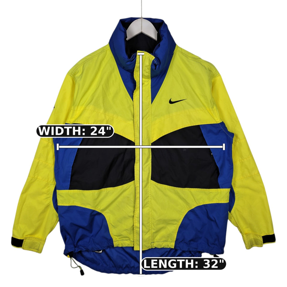 Nike ACG Clima-FIT Hooded Colorblock Jacket – Neon Yellow & Blue