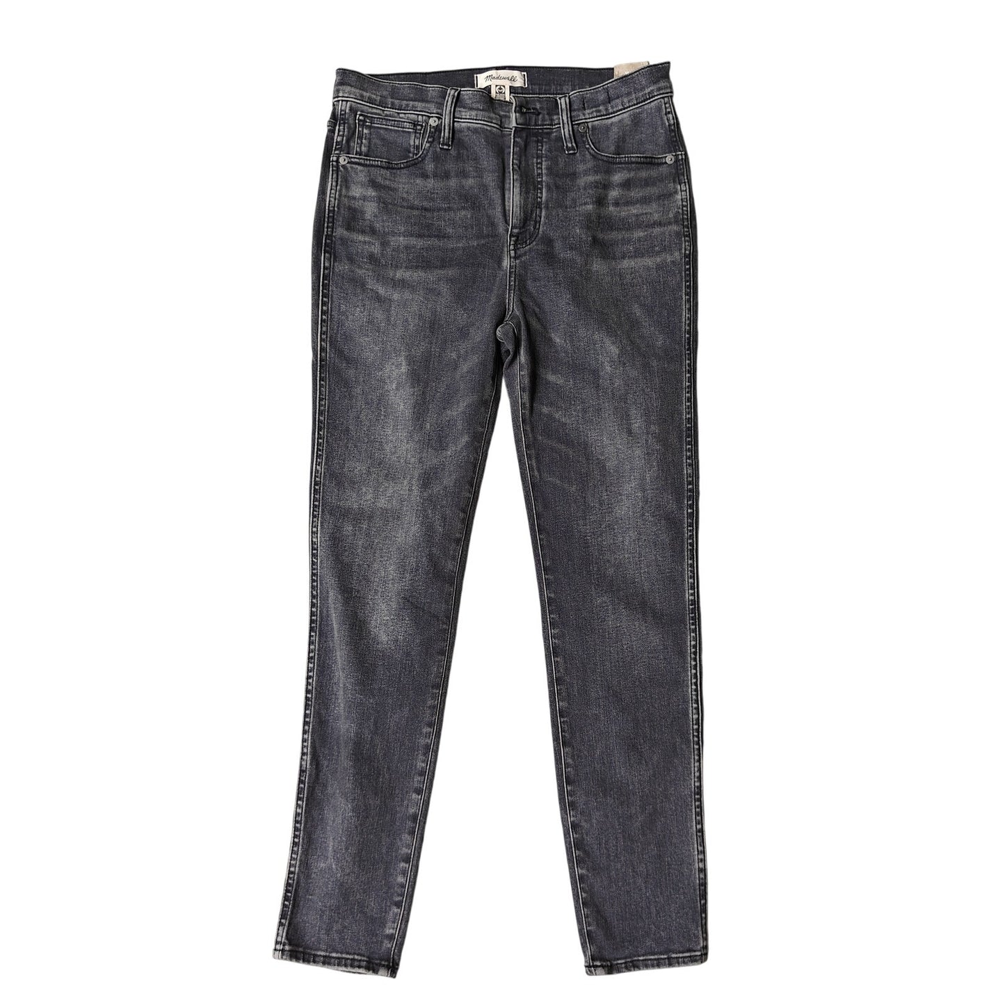 Washed Black High-Rise Skinny Jeans