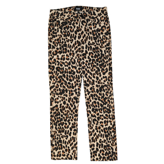 Hoxton Straight Ankle Leopard Print Jeans