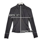 Lululemon Striped Half-Zip Pullover – Black & Gray