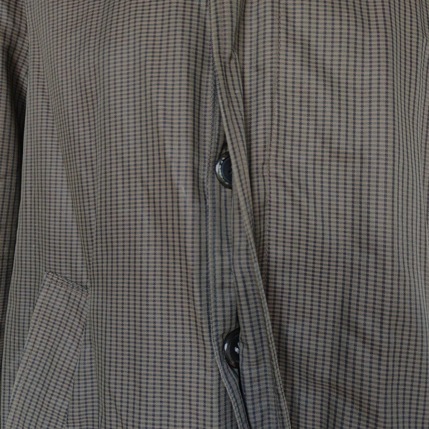 Brown Check Vintage Raincoat