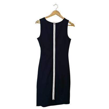 Navy Sleeveless Sheath Dress