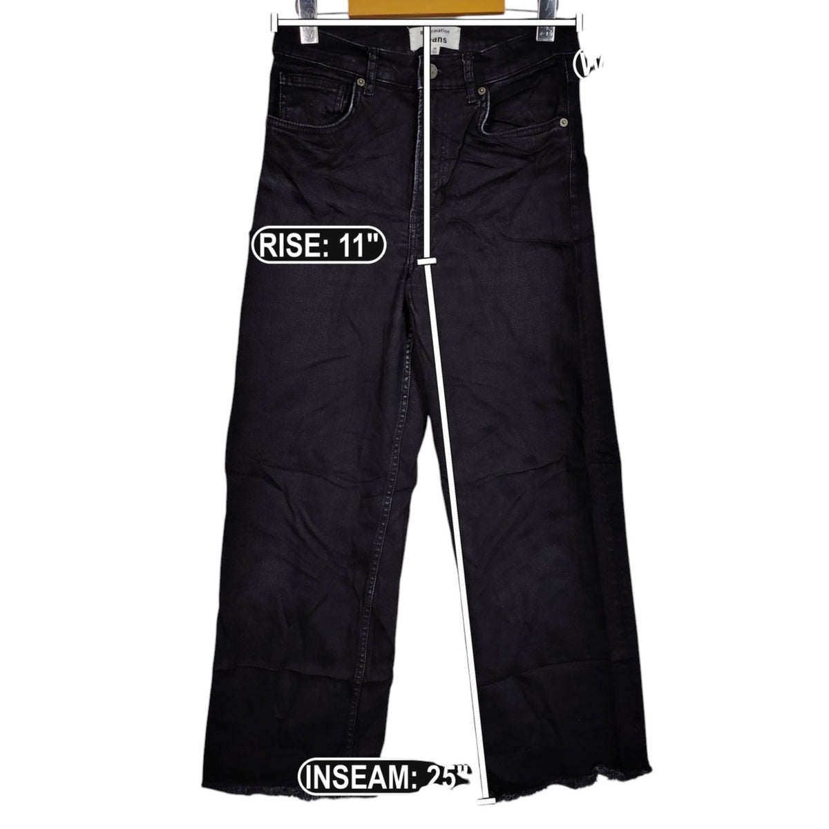 Reformation Black High-Rise Jeans – Size 28
