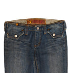 Dark Wash Bootcut Jeans with Flap Pocket
