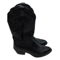 Black Leather Western Cowboy Boots