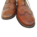 Brown Leather Wingtip Oxford Dress Shoes