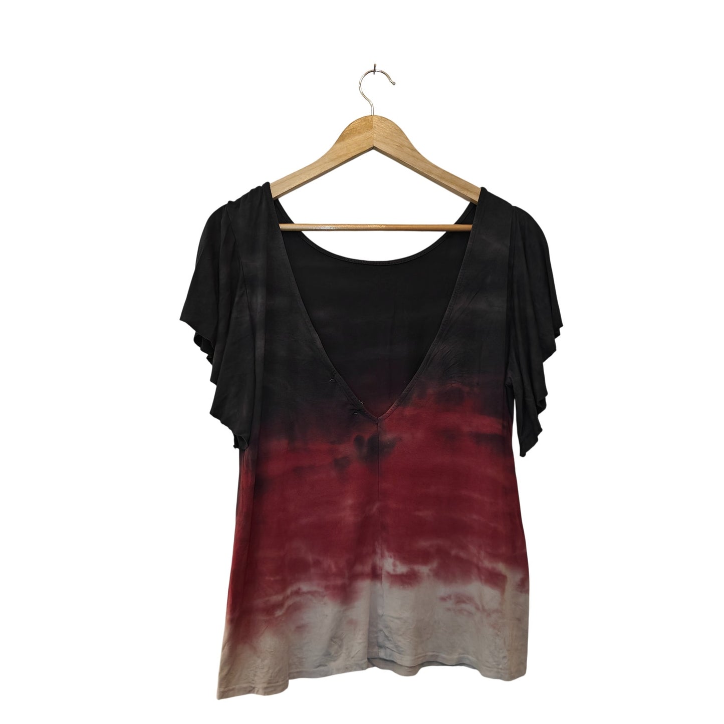 Tie Dye V-Back Ombre Tee