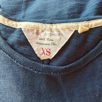 Navy Blue Slub Pocket Tee