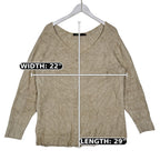 Lauren Ralph Lauren Oatmeal Scoop Neck Knit Sweater – Women’s XL