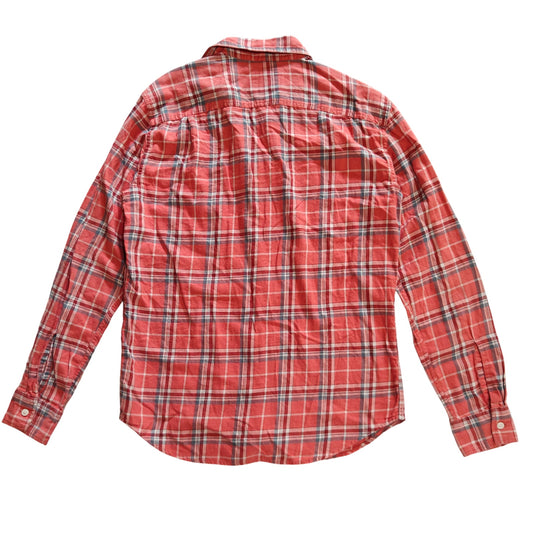 Super Soft Red Plaid Button Down Shirt