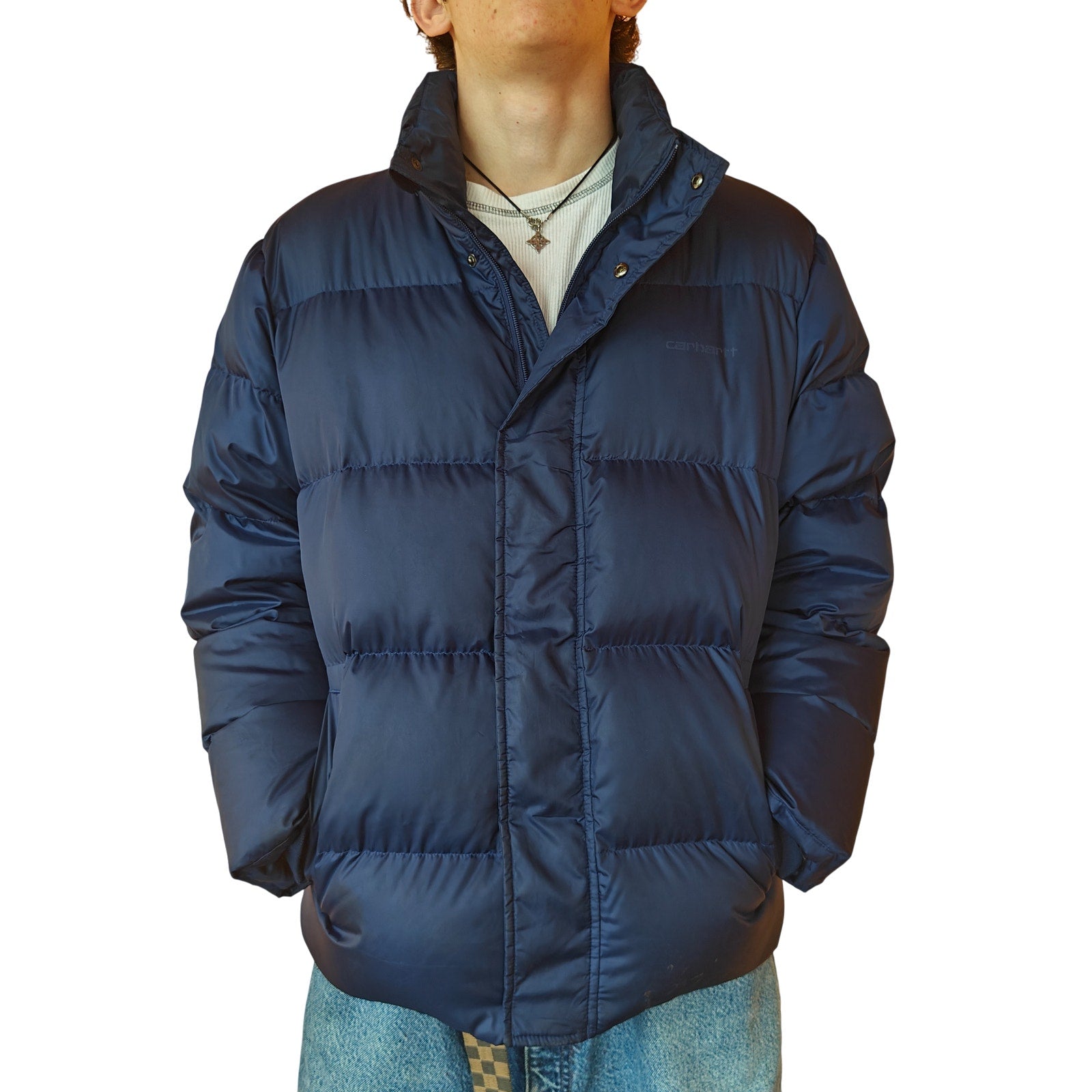 Navy Puffer Jacket