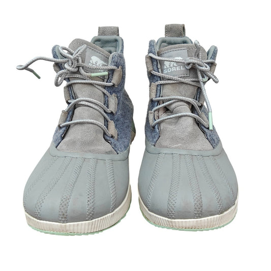 Gray Wool Women’s Sneaker Boots