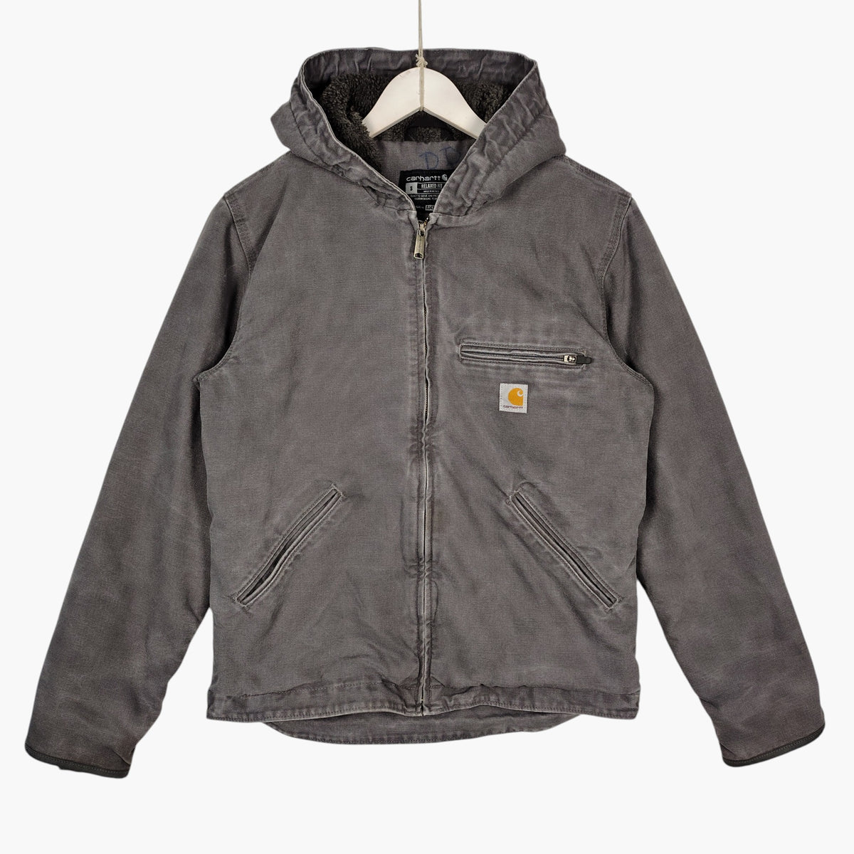 Carhartt Washed Duck Sierra Sherpa-Lined Jacket – Gravel Gray, Small