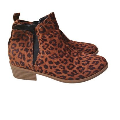 Leopard Print Ankle Boots