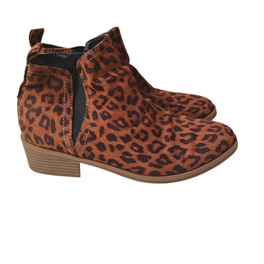 Leopard Print Ankle Boots