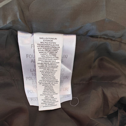 Olive Green Faux Fur Hooded Parka