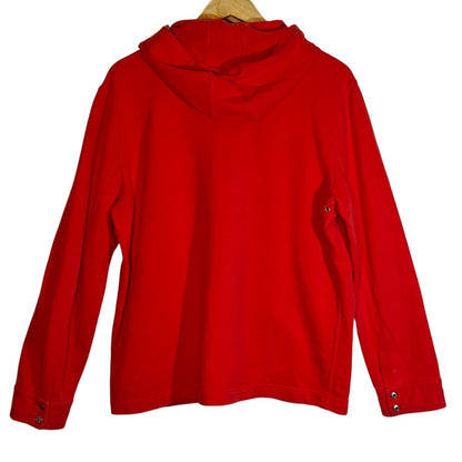 Red Full Zip Hoodie Jacket