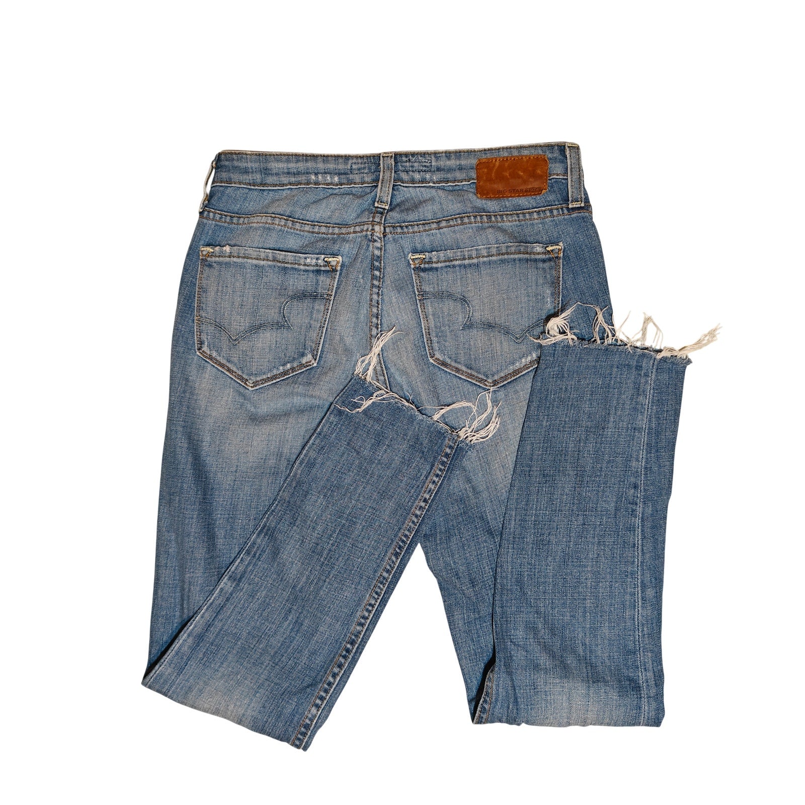 Alex Mid Rise Medium Wash Skinny Jeans