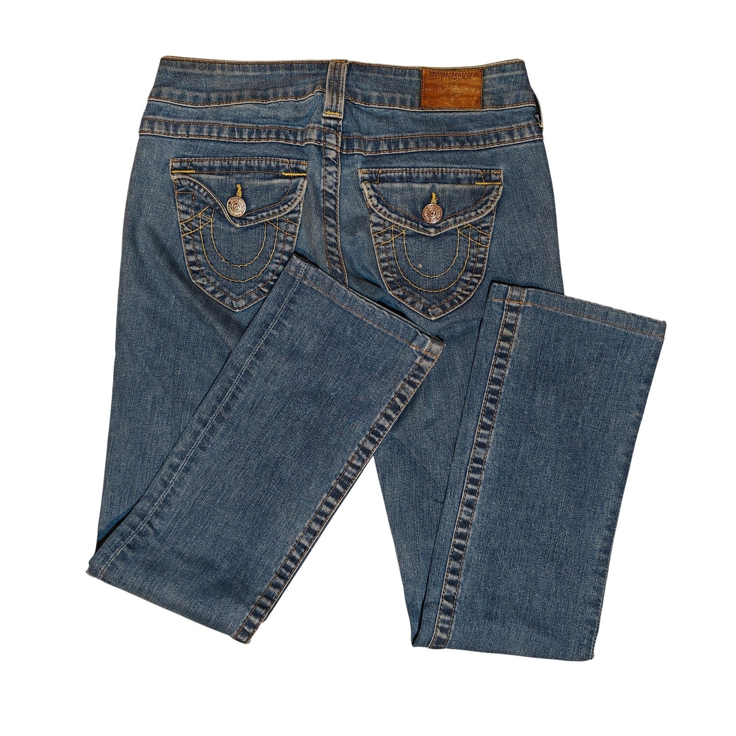 Medium Wash Mid Rise Bootcut Jeans