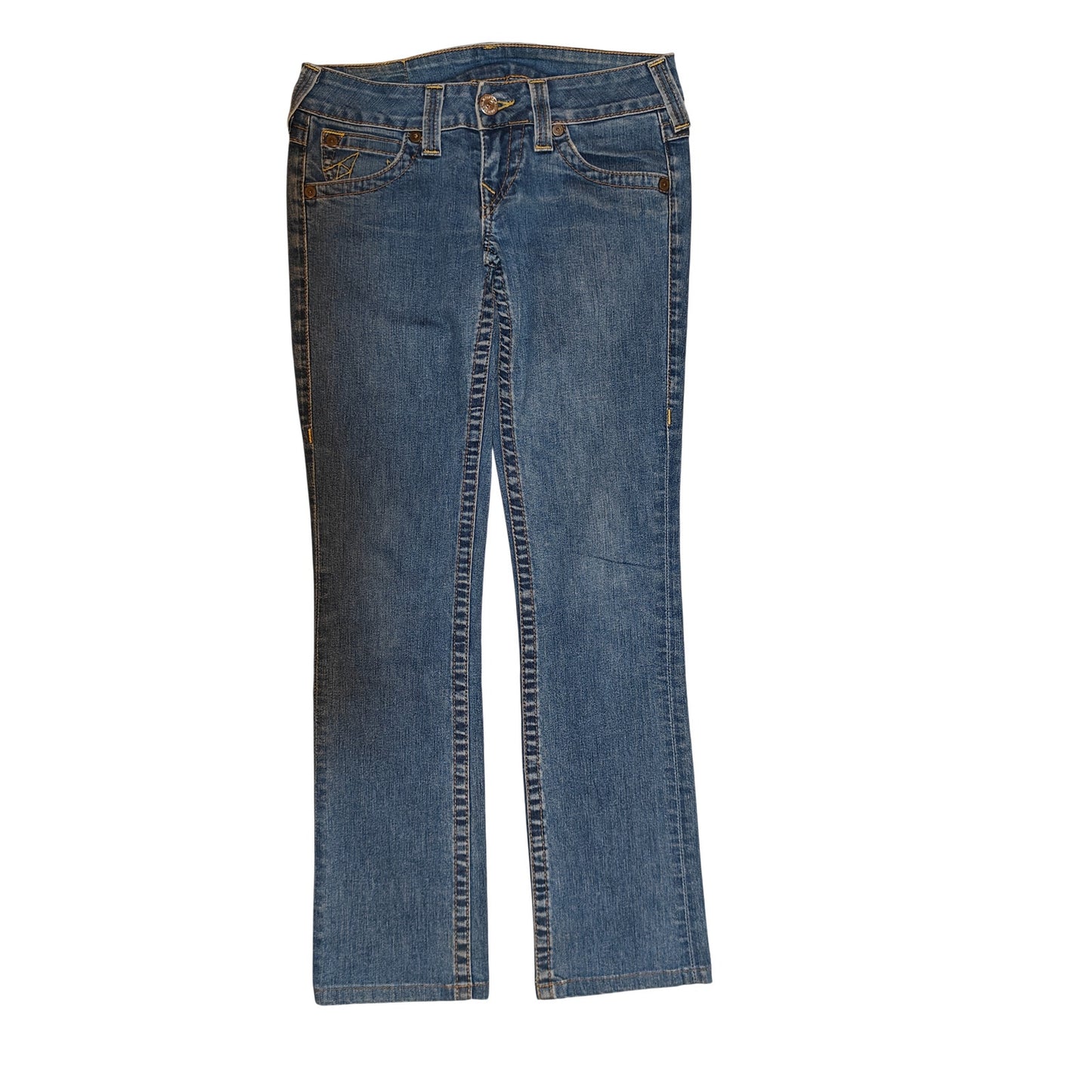 Medium Wash Mid Rise Bootcut Jeans