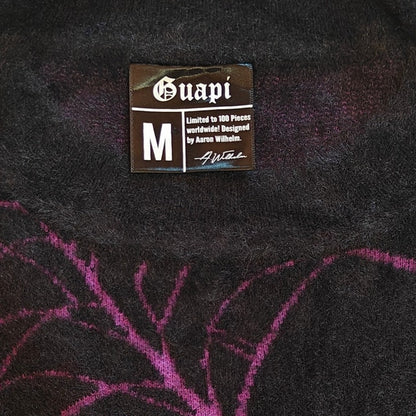 Black and Purple Fuzzy Spiderweb Sweater