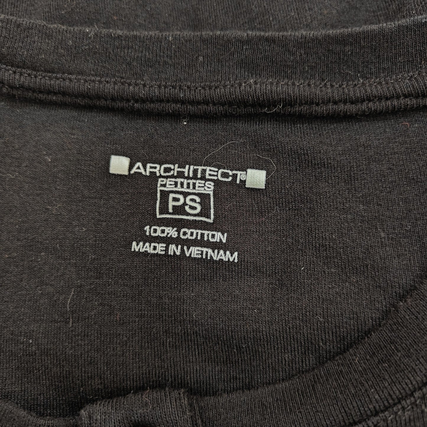 Black Henley Long Sleeve Top