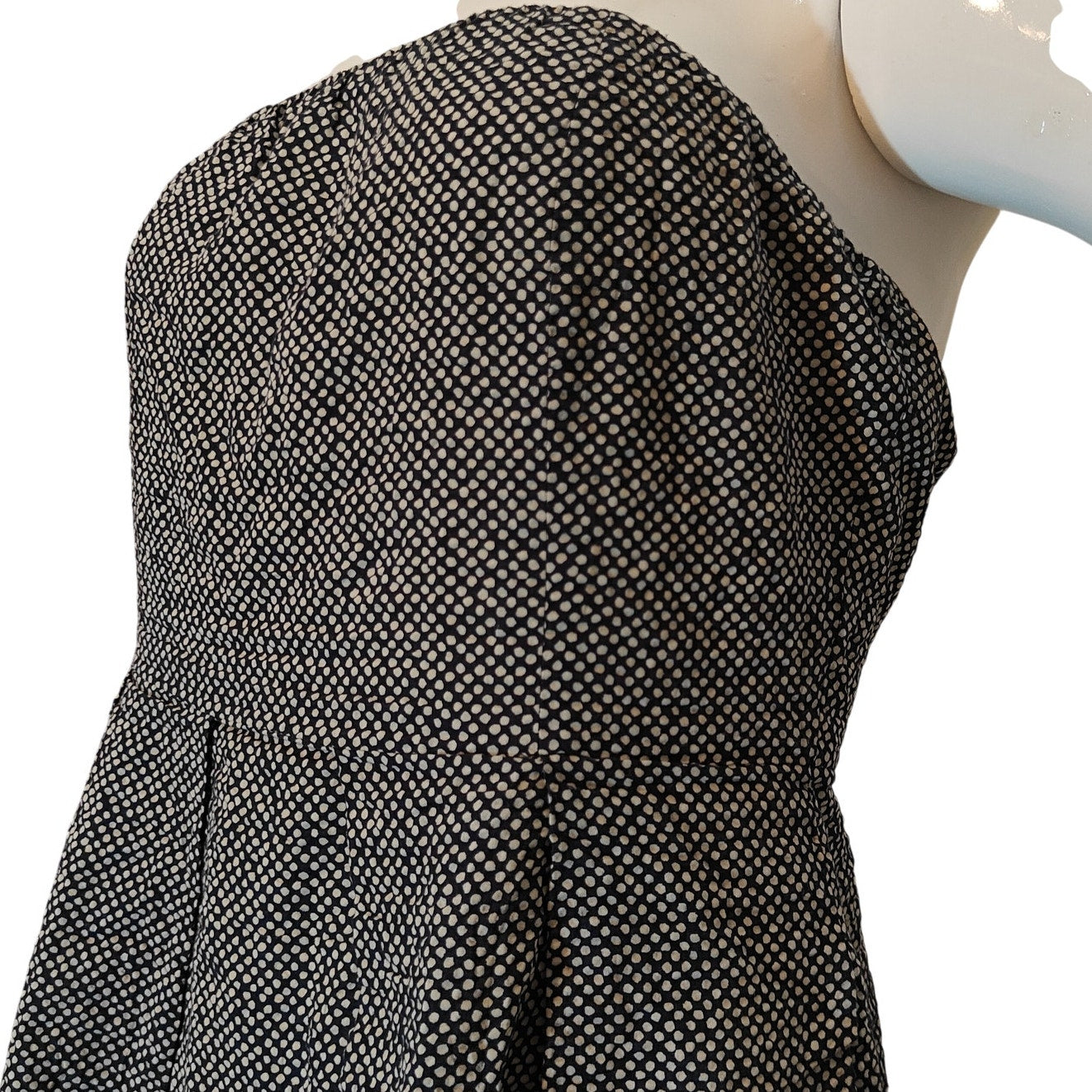 Strapless Polka Dot Dress
