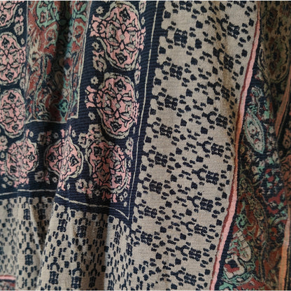 Boho Print Short Sleeve V Neck Top