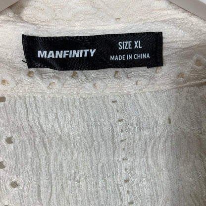 Short Sleeve Off White Button Down
