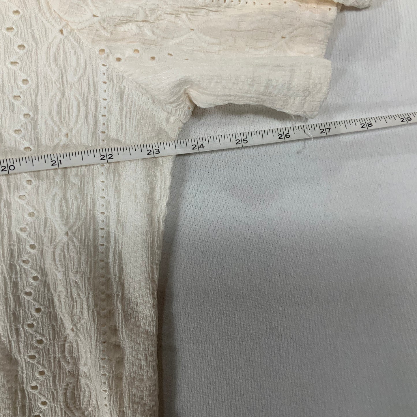 Short Sleeve Off White Button Down