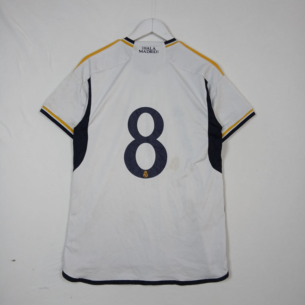 Adidas Real Madrid 2023–24 Home Soccer Jersey #8 Men’s L