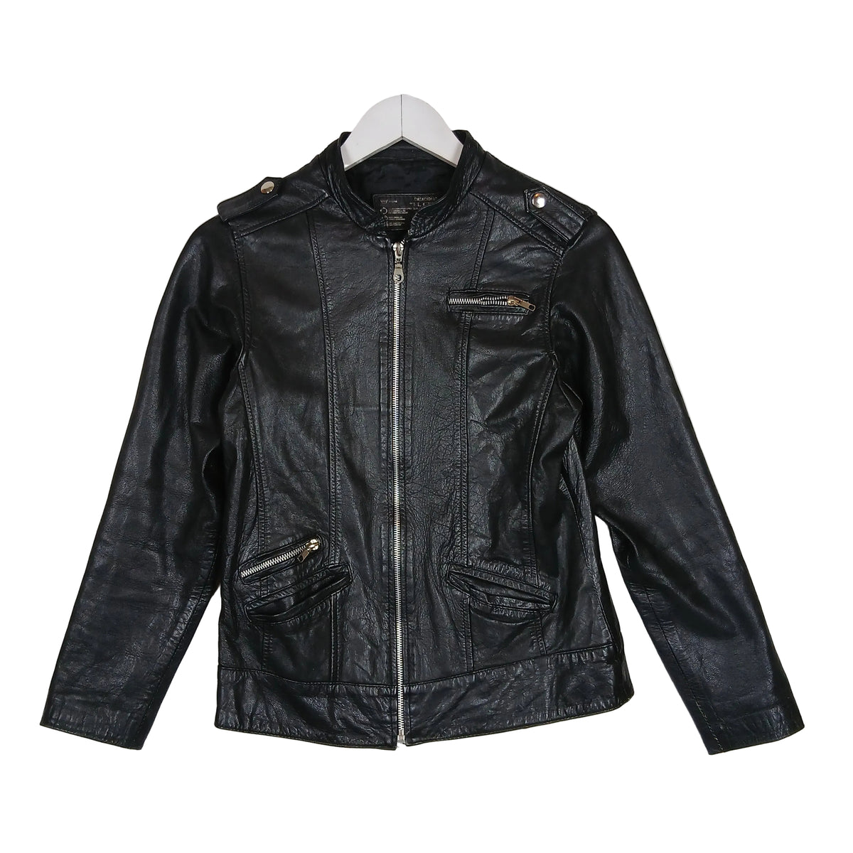 Creaciones El Cepi Black Sheep Leather Moto Jacket