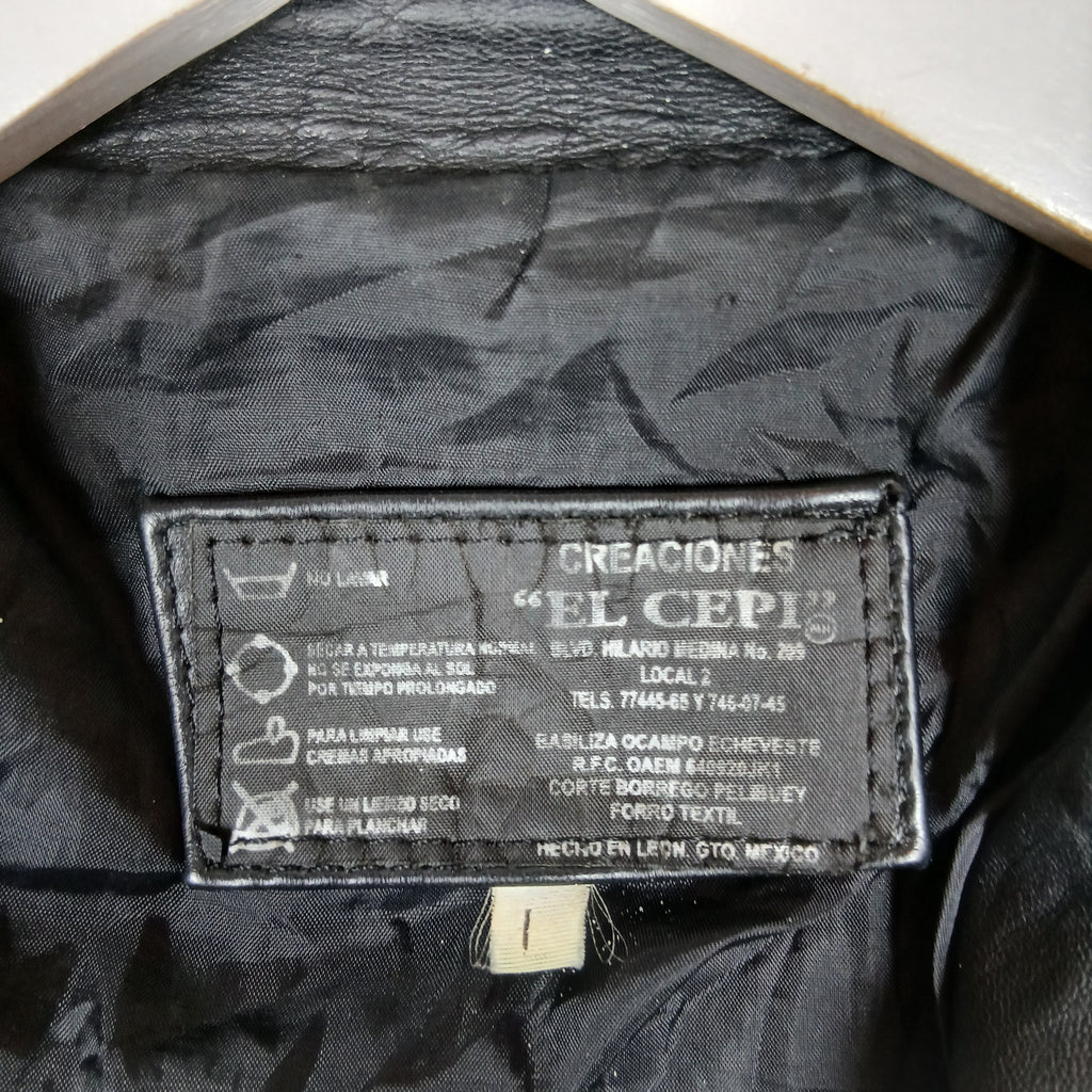 Creaciones El Cepi Black Sheep Leather Moto Jacket