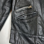 Creaciones El Cepi Black Sheep Leather Moto Jacket