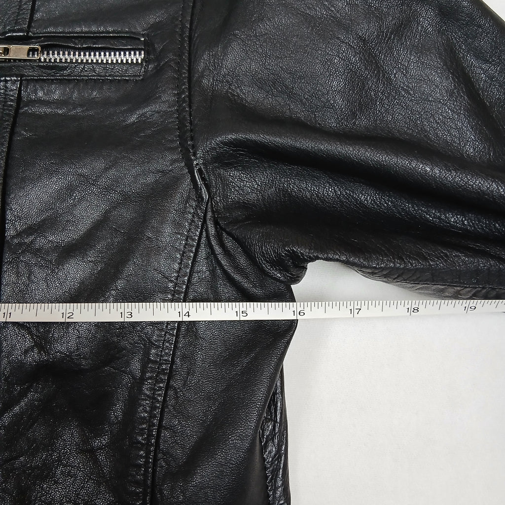 Creaciones El Cepi Black Sheep Leather Moto Jacket