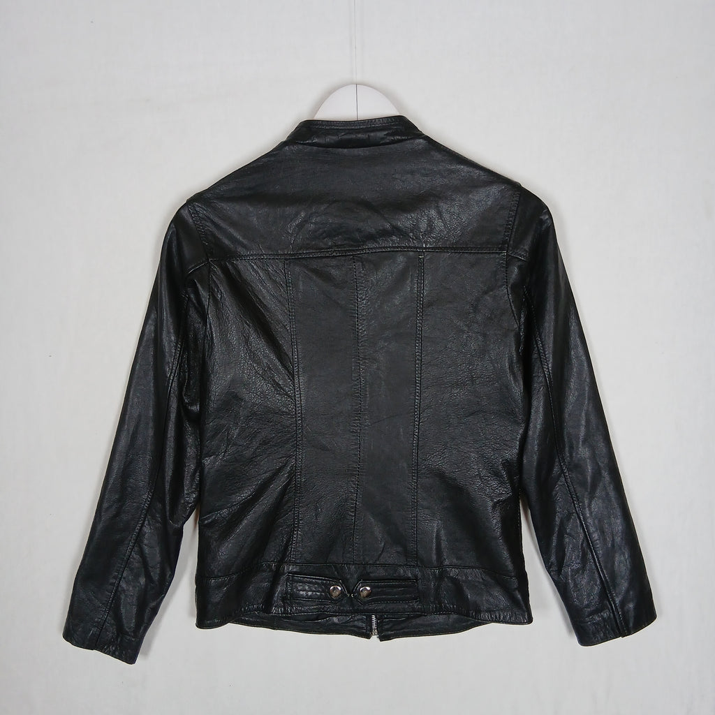 Creaciones El Cepi Black Sheep Leather Moto Jacket