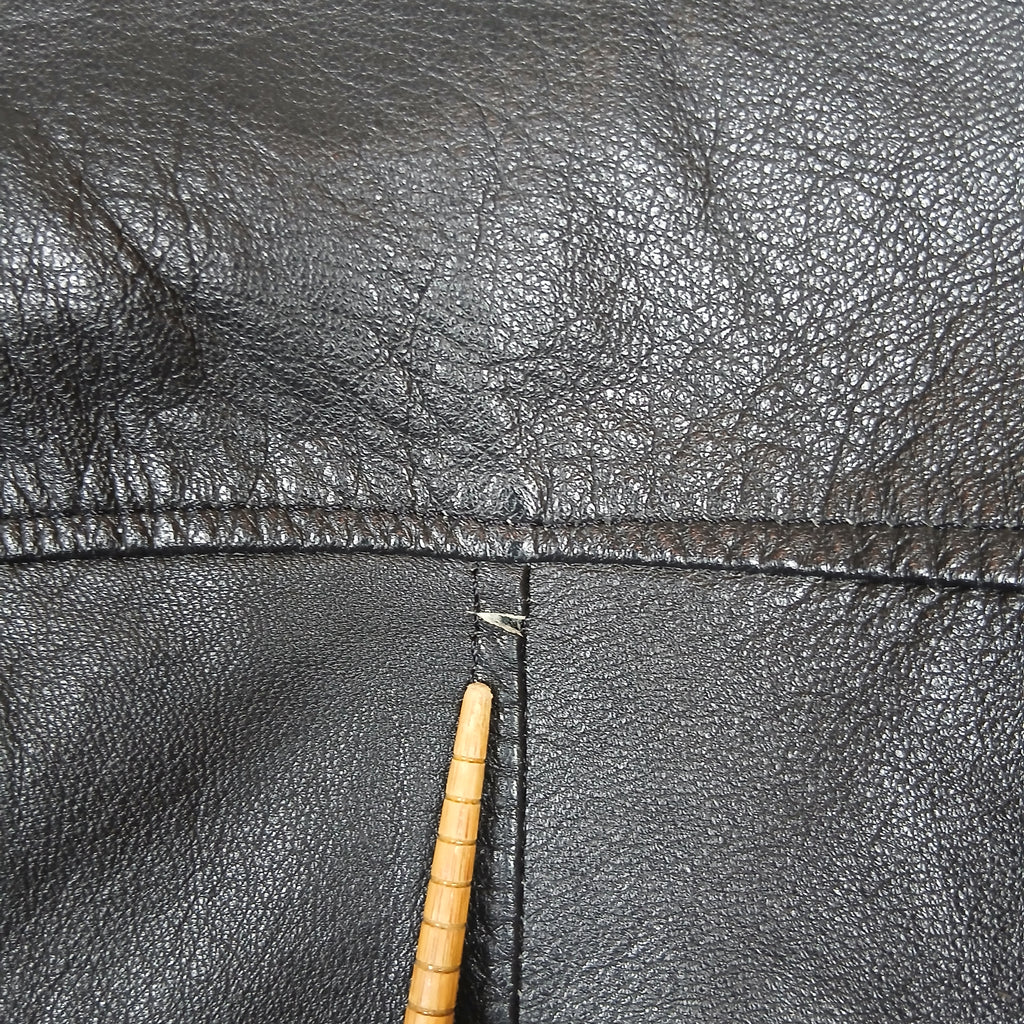 Creaciones El Cepi Black Sheep Leather Moto Jacket