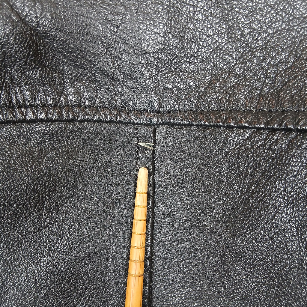 Creaciones El Cepi Black Sheep Leather Moto Jacket