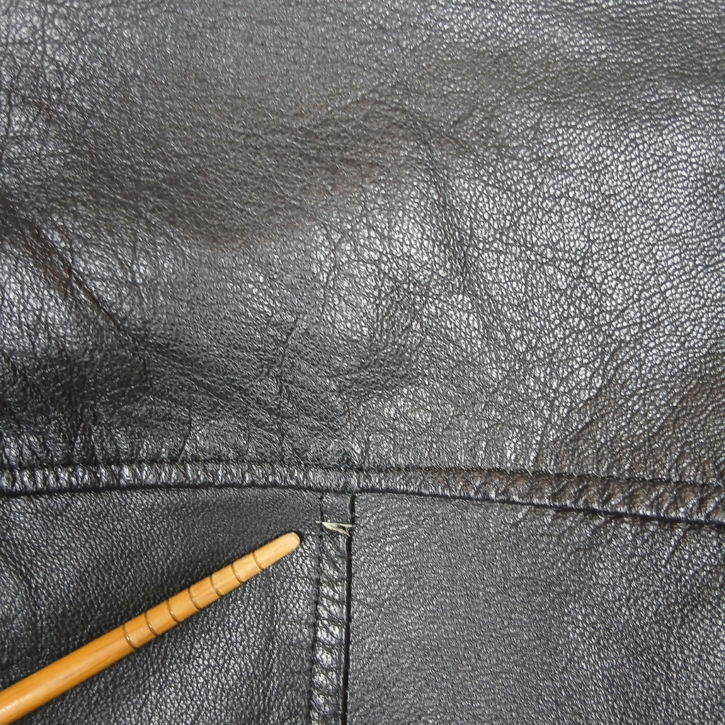 Creaciones El Cepi Black Sheep Leather Moto Jacket