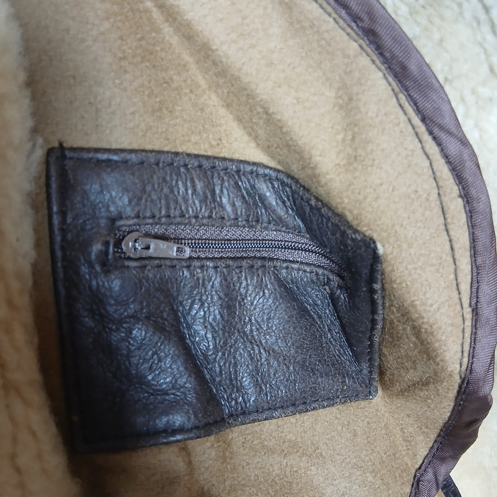 Walter Davoucci Genuine Shearling B-3 Aviator Jacket
